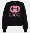 Gucci Women's Logo Detail Cotton Sweatshirt In Black