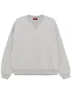 Gucci Grey Cotton Blend Oversize Sweatshirt In Gray