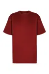 Gucci Logo Cotton T-shirt In Burgundy