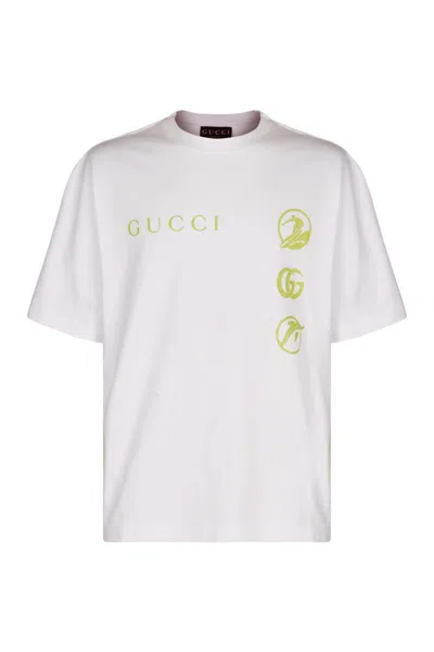 Gucci Logo Cotton T-shirt In White