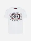 Gucci Interlocking G Printed Cotton T-shirt In White