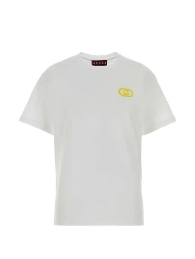 Gucci Logo Cotton T-shirt In White