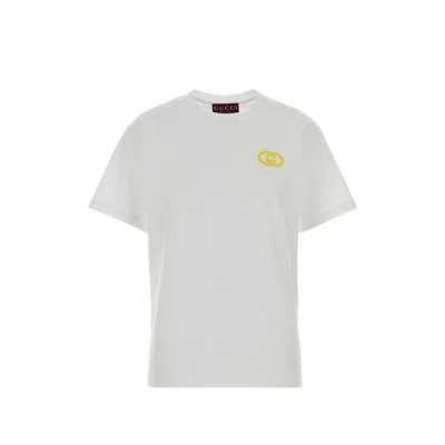 Gucci Logo Cotton T-shirt In White