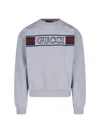 Gucci Crew Neck Long Sleeves Ribbed Cuffs Sweater In Gray