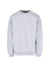 Gucci Logo Crewneck Sweatshirt In Gray