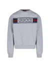 Gucci Crew Neck Long Sleeves Ribbed Cuffs Sweater In Gray