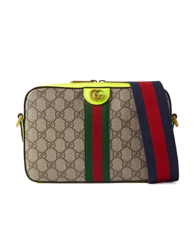 Gucci Logo Cross-body Bag In Brown