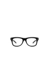 Gucci Logo-debossed Square-frame Glasses In Black
