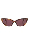 Gucci Eyewear Cat-eye Frame Sunglasses In Multi