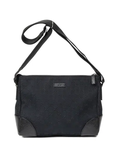 Pre-owned Gucci Logo-detail Cross Body Bag In Black