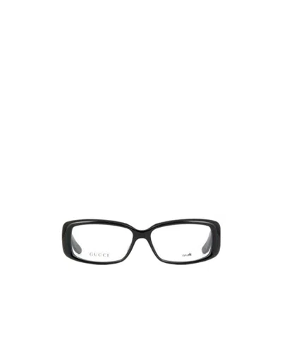 Gucci Logo Detail Flat Lens In Black
