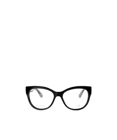 Gucci Logo Detail Flat Lens In Black