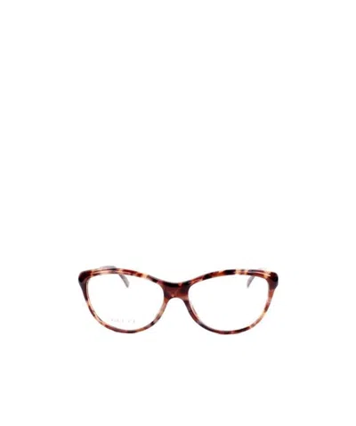 Gucci Logo Detail Flat Lens In Brown