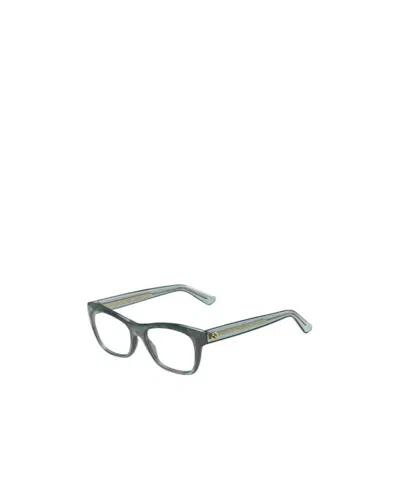Gucci Logo Detail Flat Lens In Gray