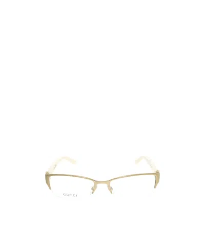 Gucci Logo Detail Flat Lens In White