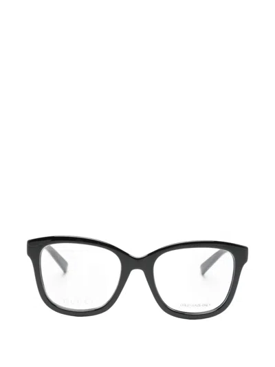 Gucci Logo-detail Glasses In Black