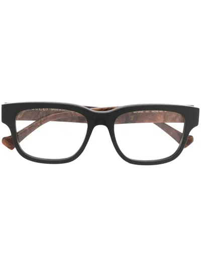 Gucci Brille Mit Logo In Black