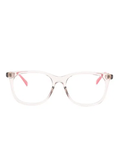 Gucci Logo-detail Glasses In Brown