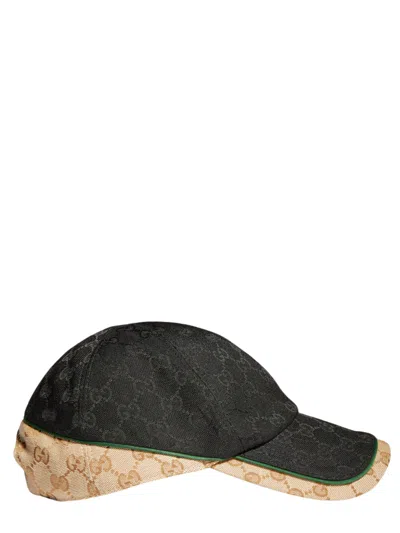 Gucci Logo Detail Hat In Black
