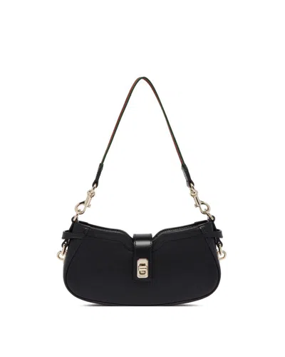 Gucci Women's Tiger Head Logo Shoulder Bag In Black