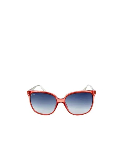 Gucci Logo Details Sunglasses In Blue