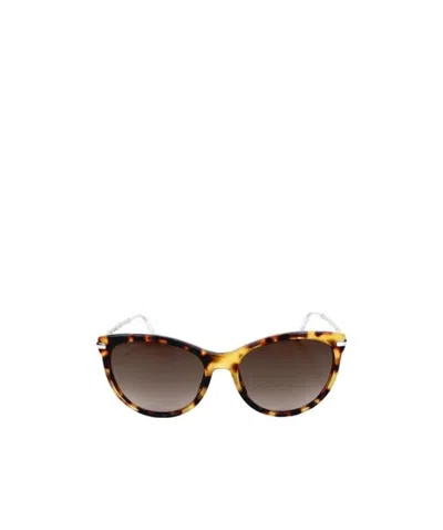 Gucci Logo Details Sunglasses In Brown