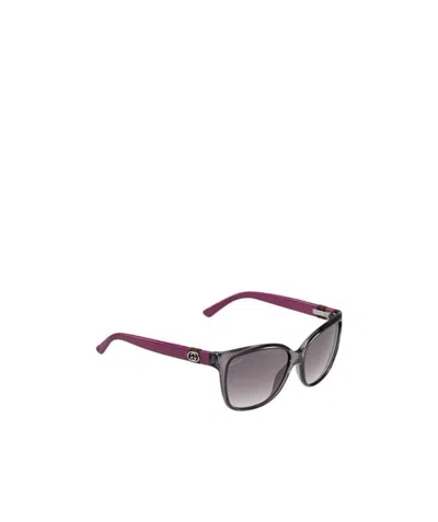 Gucci Logo Details Sunglasses In Gray