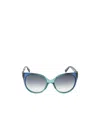 Gucci Logo Details Sunglasses In Gray