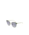 Gucci Logo Details Sunglasses In Gray