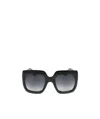 Gucci Logo Details Sunglasses In Gray