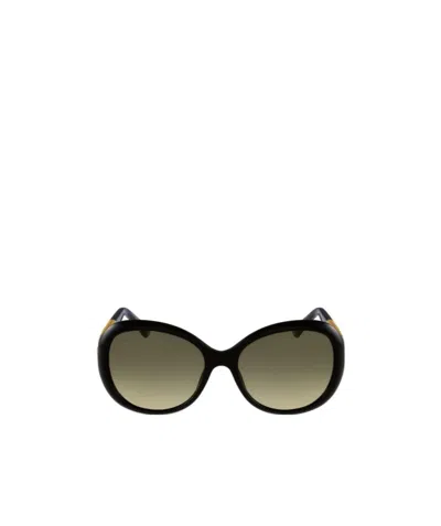 Gucci Logo Details Sunglasses In Green
