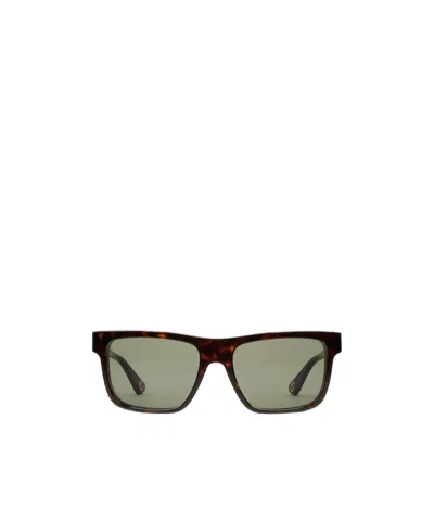 Gucci Logo Details Sunglasses In Green