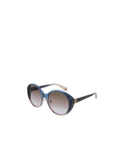 Gucci Logo Details Sunglasses In Multicolor