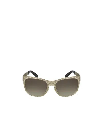 Gucci Logo Details Sunglasses In Multicolor