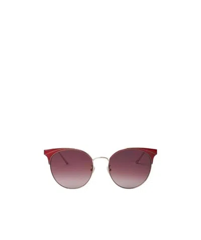 Gucci Logo Details Sunglasses In Red