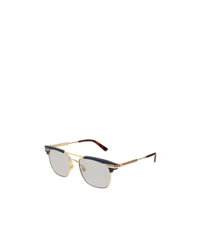 Gucci Logo Details Sunglasses In White