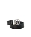Gucci Logo Double G Double Sided Belt In Black