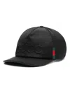Gucci Classic Polyamide Cap For Men In Schwarz