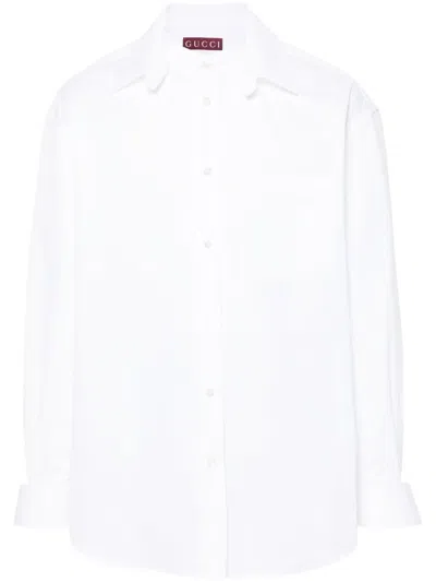 Gucci Cotton Shirt In White