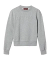 Gucci Grey Cotton Blend Oversize Sweatshirt In Gray