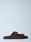 Gucci Gg Slide Sandals In Brown