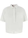 Gucci Shirt With Embossed Logo In White