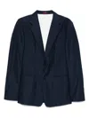 Gucci Embossed Cotton Twill Jacket In Blue