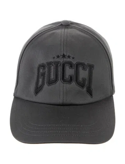 Pre-owned Gucci Logo Embroidered Baseball Cap W/tags In Grey