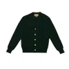 GUCCI GUCCI LOGO EMBROIDERED CARDIGAN