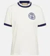 Gucci Cotton Jersey T-shirt W/ Embroidery In White