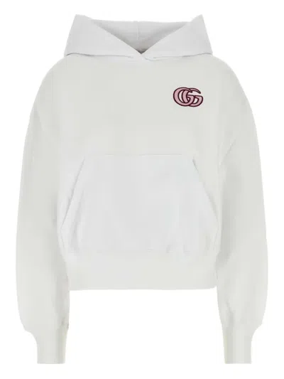 GUCCI LOGO-EMBROIDERED HOODIE