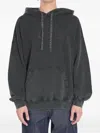 Gucci Vintage Logo Drawstring Hoodie In Gray