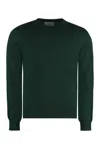 GUCCI LOGO EMBROIDERED KNIT SWEATER