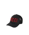 Gucci Logo-embroidered Mesh Cap In Black